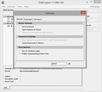 Capture d'écran de l'application DiskCryptor - #4