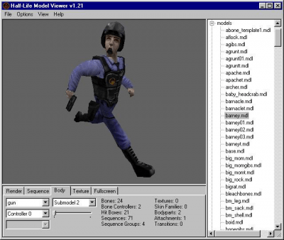 Capture d'écran de l'application MilkShape 3D - #4