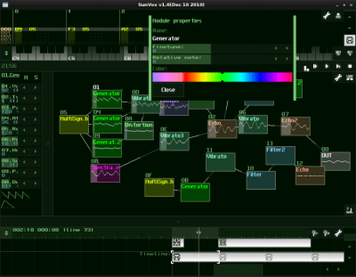 Capture d'écran de l'application SunVox - #1