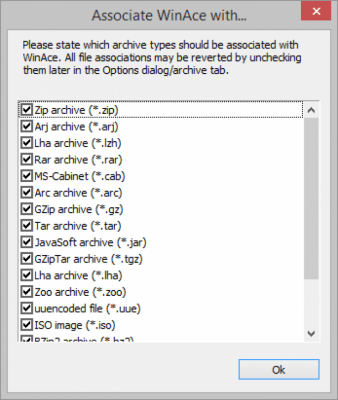 Capture d'écran de l'application WinAce - #4