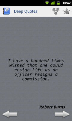 Capture d'écran de l'application Deep Quotes - #3