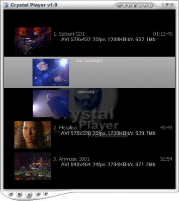 Capture d'écran de l'application Crystal Player - #1