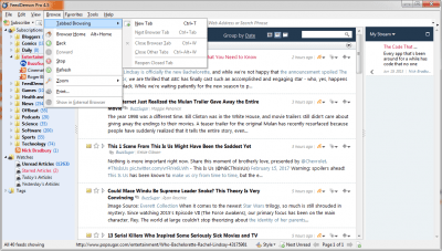 Capture d'écran de l'application FeedDemon - #1
