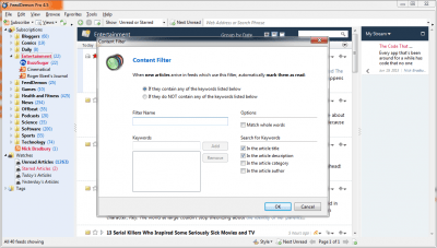 Capture d'écran de l'application FeedDemon - #4