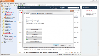 Capture d'écran de l'application FeedDemon - #5