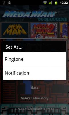 Capture d'écran de l'application Megaman Soundboard - #2