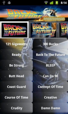 Capture d'écran de l'application Back To The Future Soundboard - #1