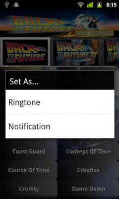 Capture d'écran de l'application Back To The Future Soundboard - #2