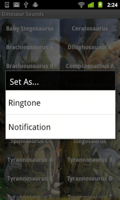 Capture d'écran de l'application Dinosaur Soundboard - #2