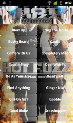 Capture d'écran de l'application Hot Fuzz Soundboard - #1