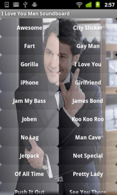 Capture d'écran de l'application I Love You Man Soundboard - #1