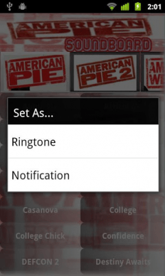 Capture d'écran de l'application American Pie Soundboard - #2