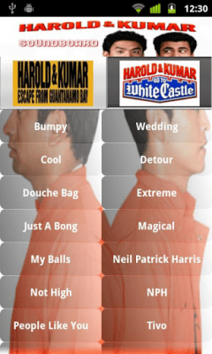 Capture d'écran de l'application Harold And Kumar Soundboard - #1