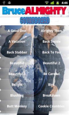 Capture d'écran de l'application Bruce Almighty Soundboard - #1