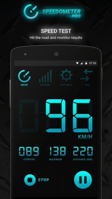 Capture d'écran de l'application Speedometer PRO - #10