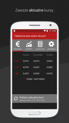 Capture d'écran de l'application Kursy walut NBP - #5