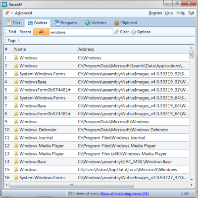 Capture d'écran de l'application RecentX - #3