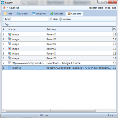 Capture d'écran de l'application RecentX - #6