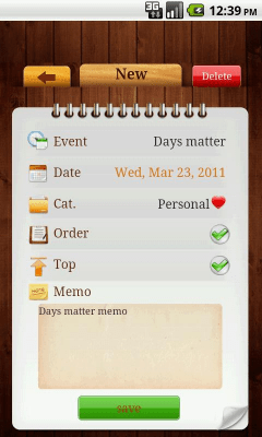 Capture d'écran de l'application Day Matters Widget - #2