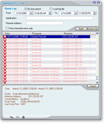 Capture d'écran de l'application NetPeeker - #4