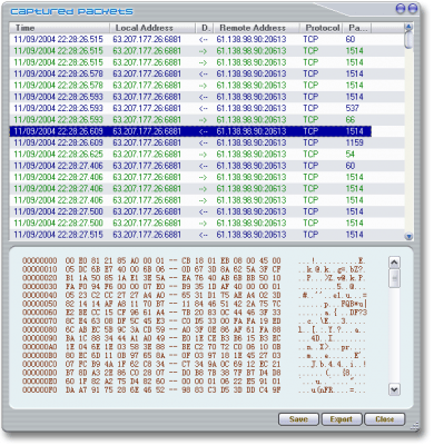 Capture d'écran de l'application NetPeeker - #5