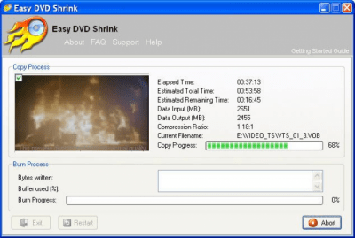 Capture d'écran de l'application Easy DVD Shrink - #2