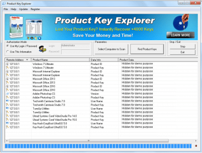 Capture d'écran de l'application Product Key Explorer - #1