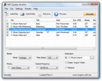 Capture d'écran de l'application MP3 Quality Modifier - #2
