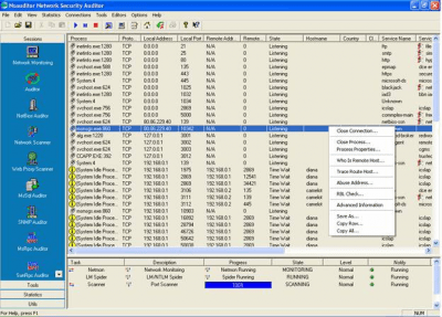 Capture d'écran de l'application Network Security Auditing - #1