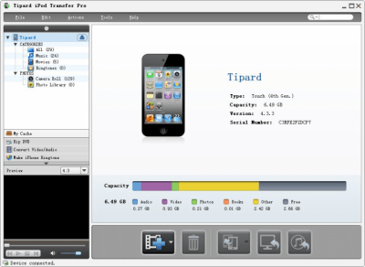 Capture d'écran de l'application iPod Transfer Standard - #1