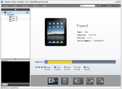 Capture d'écran de l'application Tipard iPad Transfer for ePub - #1