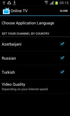 Capture d'écran de l'application Télévision en ligne - #5