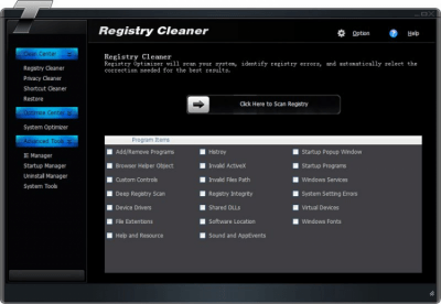 Capture d'écran de l'application Tipard Registry Cleaner - #1