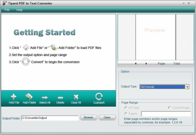 Capture d'écran de l'application Tipard PDF to Text Converter - #1