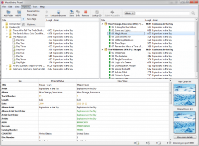 Capture d'écran de l'application MusicBrainz Picard - #3