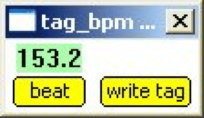 Capture d'écran de l'application tag_bpm - #1
