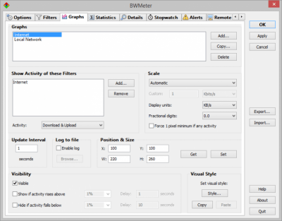 Capture d'écran de l'application BWMeter - #3