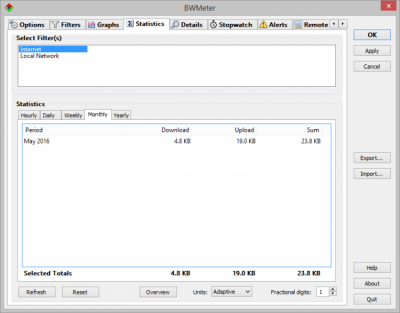Capture d'écran de l'application BWMeter - #4