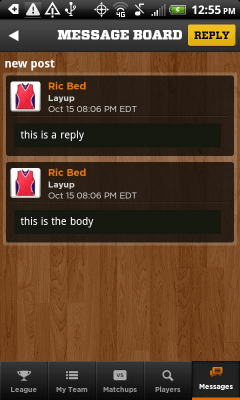 Capture d'écran de l'application Yahoo! Fantasy Basketball 2012 - #8