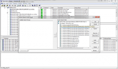 Capture d'écran de l'application Dependency Walker - #3
