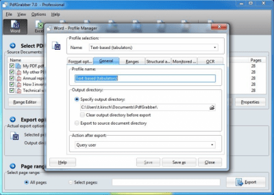 Capture d'écran de l'application PdfGrabber - #3