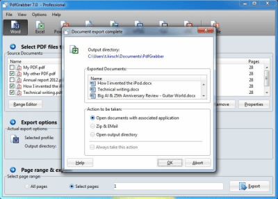 Capture d'écran de l'application PdfGrabber - #6
