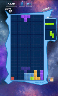 Capture d'écran de l'application Tetris Space - #1