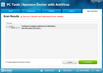 Capture d'écran de l'application Spyware Doctor with AntiVirus - #2