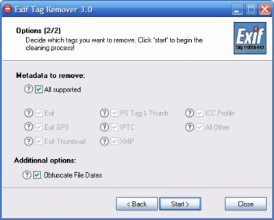 Capture d'écran de l'application Exif Tag Remover - #2