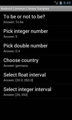 Capture d'écran de l'application Android Common Library - #4