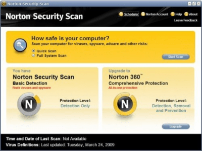 Capture d'écran de l'application Norton Security Scan - #1