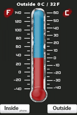 Capture d'écran de l'application Thermomètre foncé - #2