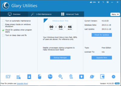 Capture d'écran de l'application Glary Utilities - #2
