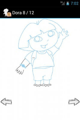 Capture d'écran de l'application Comment dessiner : personnages de dessins animés - #6